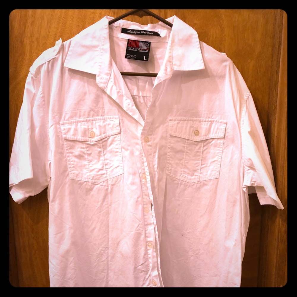 South Pole men’s button down short sleeve